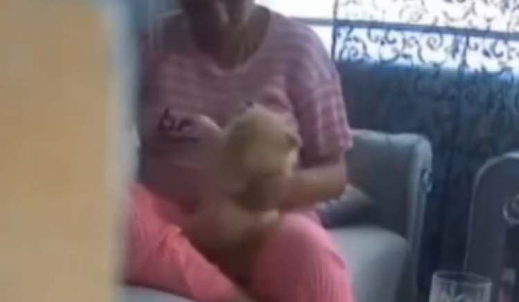 Köpeğe dakikalarca işkence yaptı 